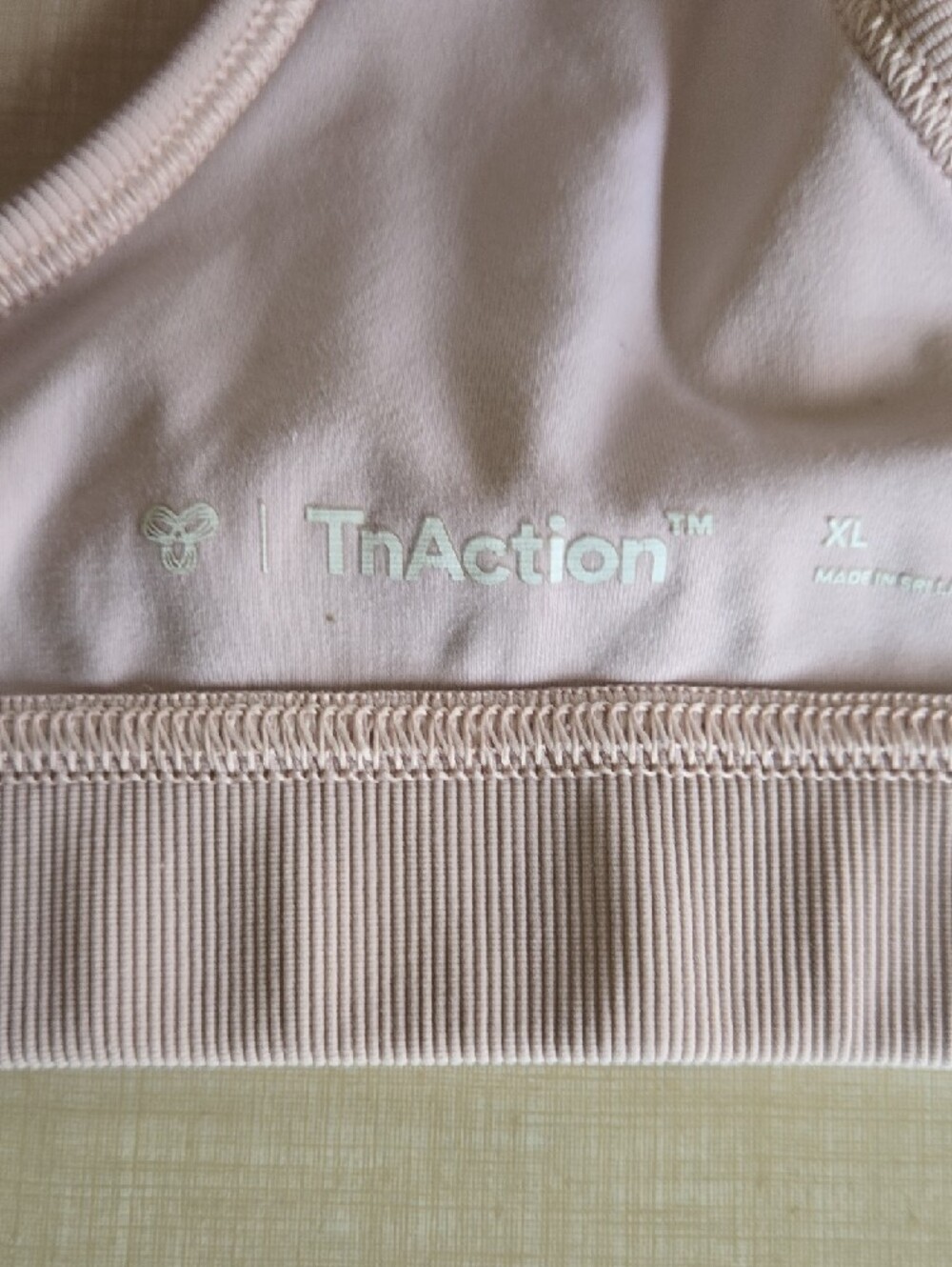 TNA Ribbed Racerback Bralette in Pale Pink - Picture 2 of 2